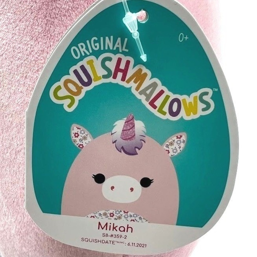 Squishmallows 8" Mikah the Unicorn Floral Spring Plush NWT - Picture 5 of 6